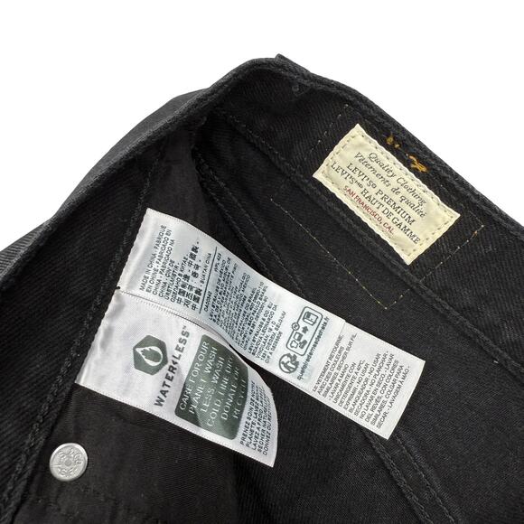 LEVI'S Premium Icon Wax Coated Mini Skirt Sz 27 - Picture 5 of 8